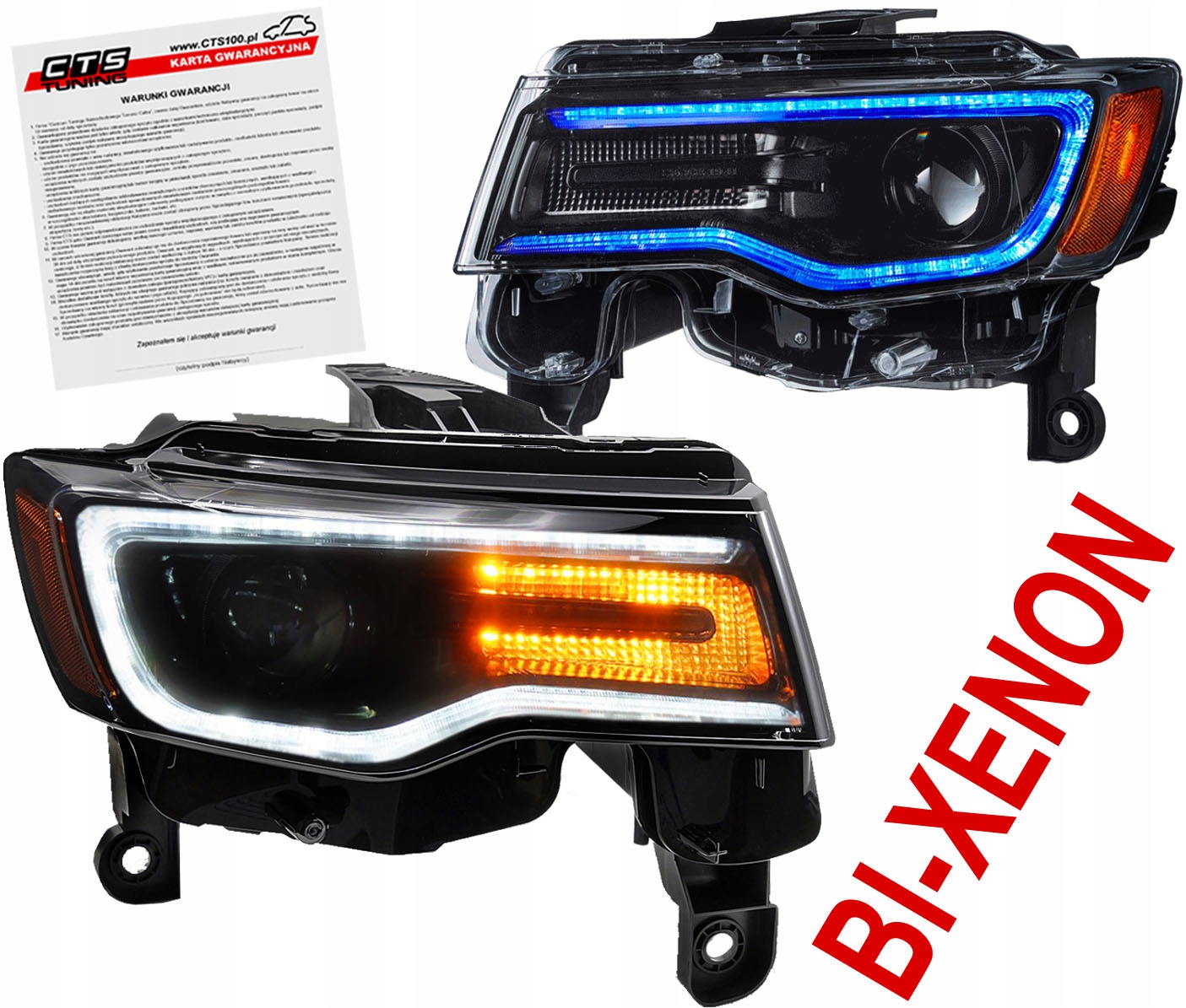 Jeep Grand Cherokee WK2 13-21 Lampy přední světlomety Bi-xenon Led