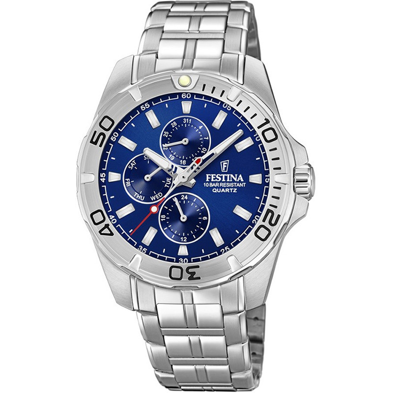 Pánské Hodinky Festina F20445-2 stříbrné