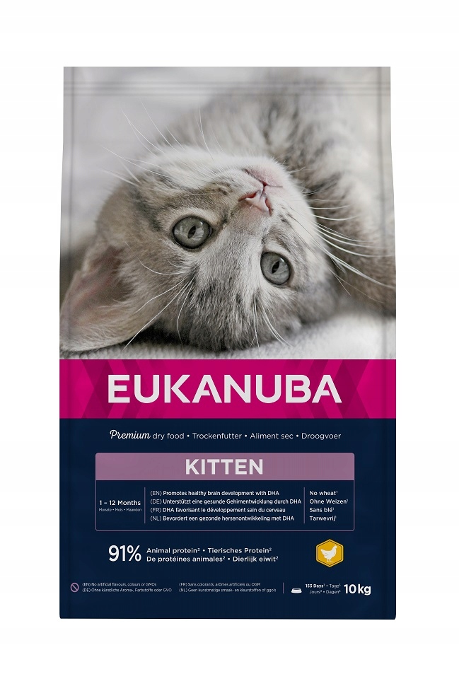 Eukanuba Cat Kitten Healthy Start Kuře a Játra 10 kg