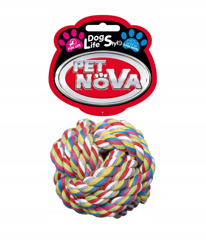 

Pet Nova Piłka Bawełniana Super Dental 9 cm