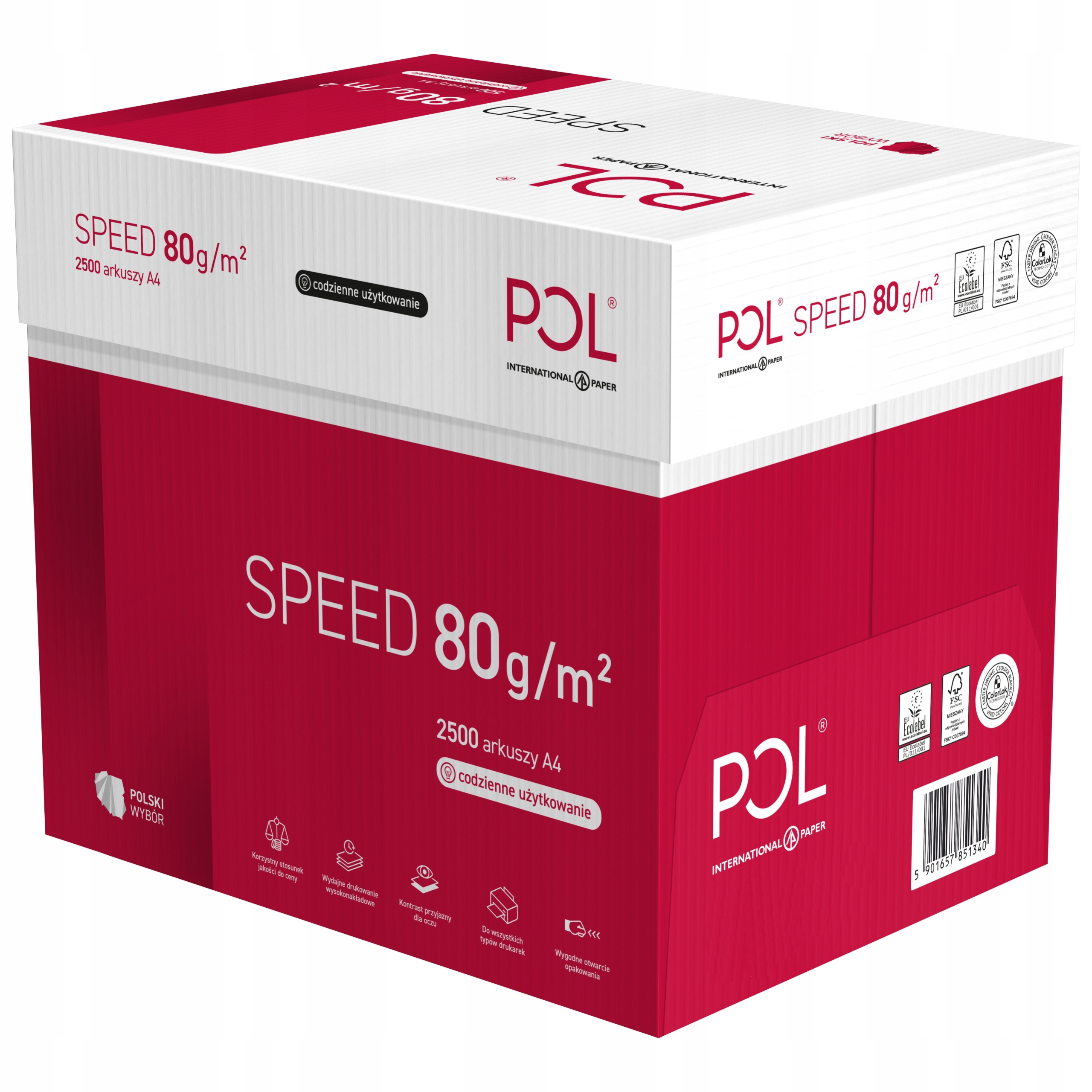 

Papier ksero drukarki biurowy Polspeed A4 karton
