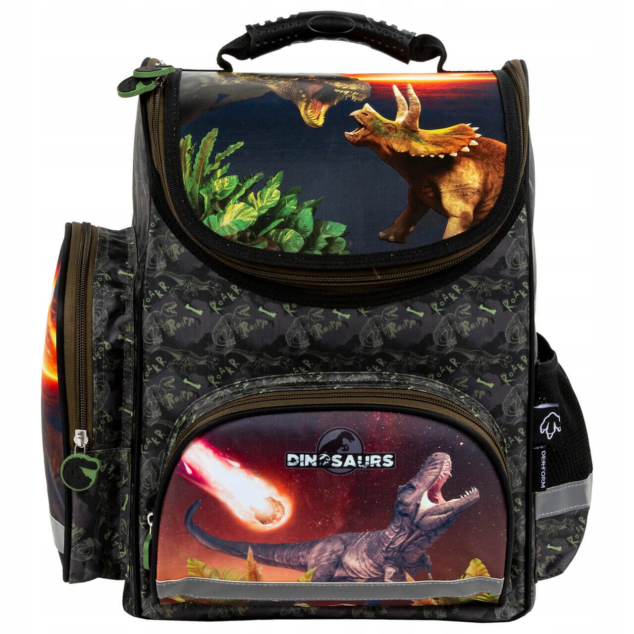 Tornister ergonomiczny Derform Backup Dinozaur