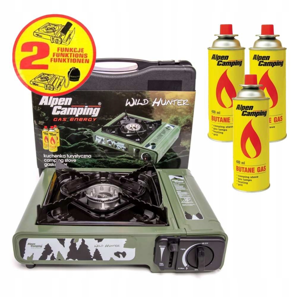 Plynový vařič Wild Hunter 3 kartuše