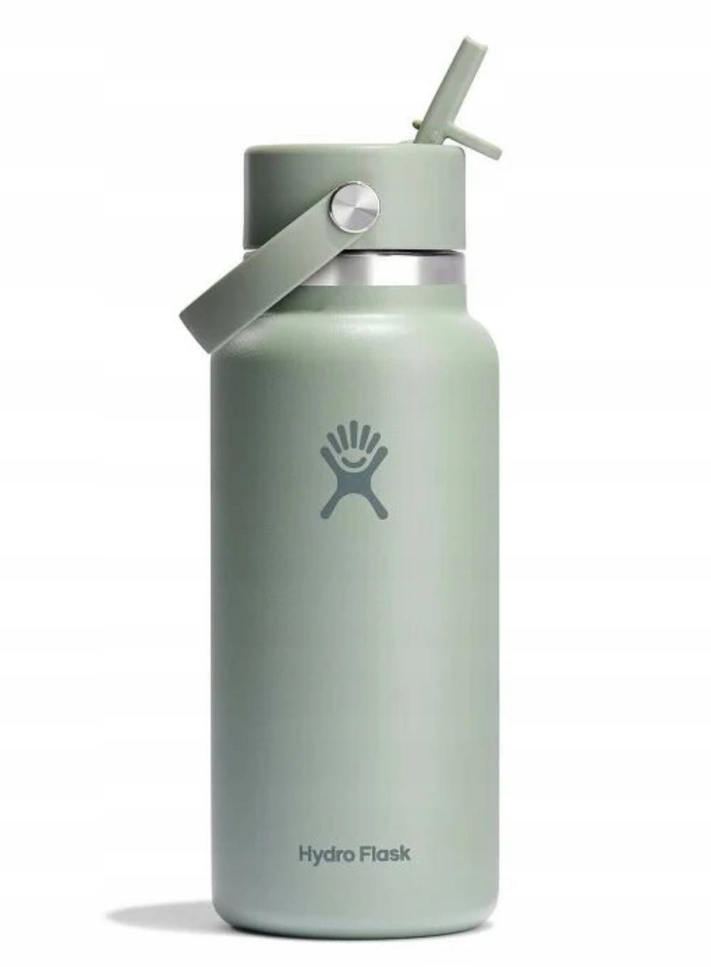 Láhev s brčkem Hydro Flask Wide Mouth Straw Cap 946 ml tonal agáve