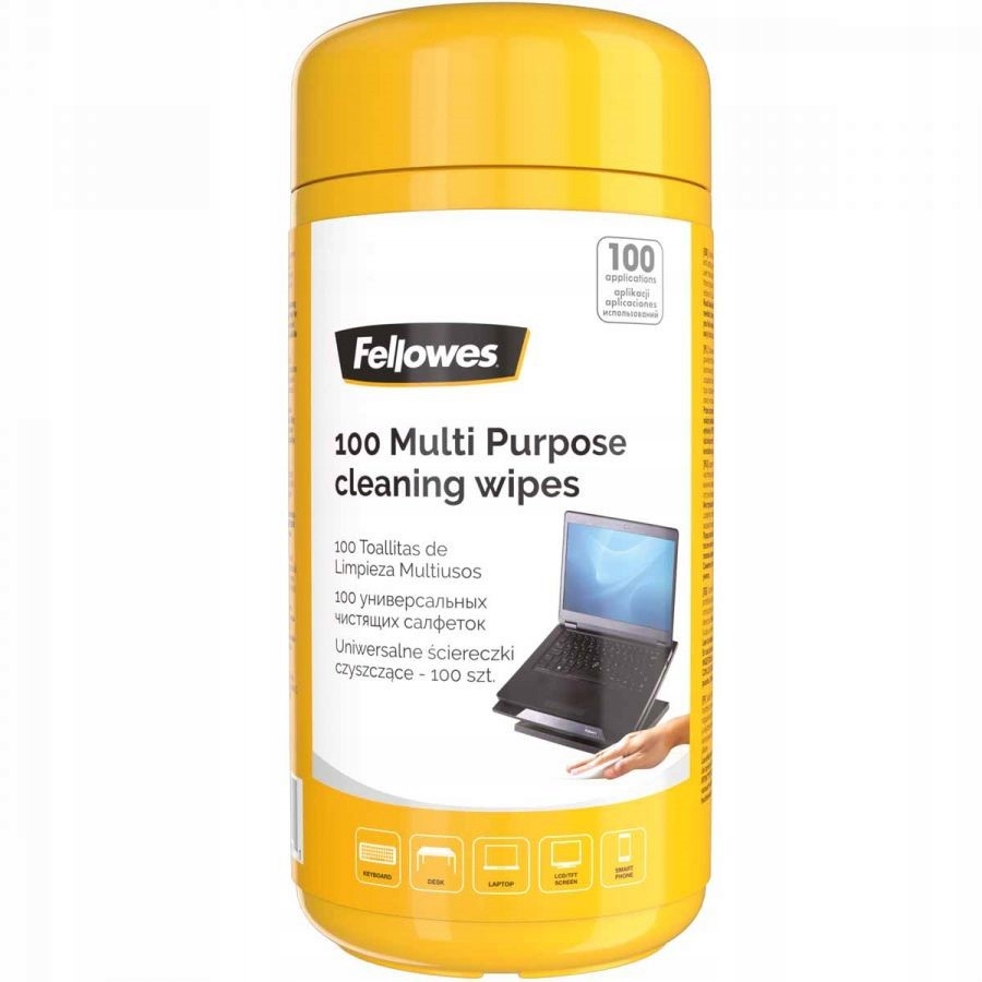 

Chusteczki Uniwersalne czyszczące Fellowes 100x