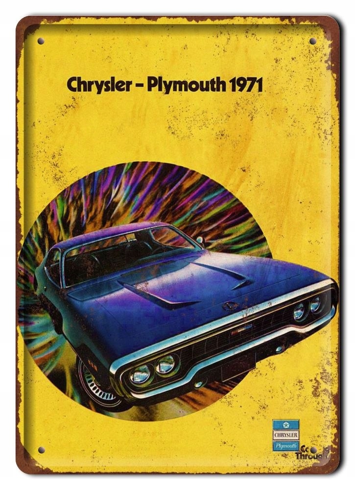 Chryser-plymouth Plakat Metalowy Szyld Retro #05368