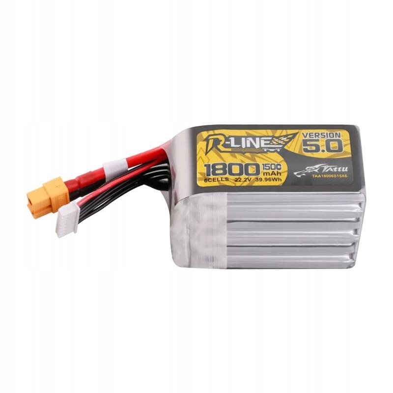 Akumulátor Lipo Tattu R-Line Version 5.0 1800mAh 22.2V 150C 6S s konektorem Xt