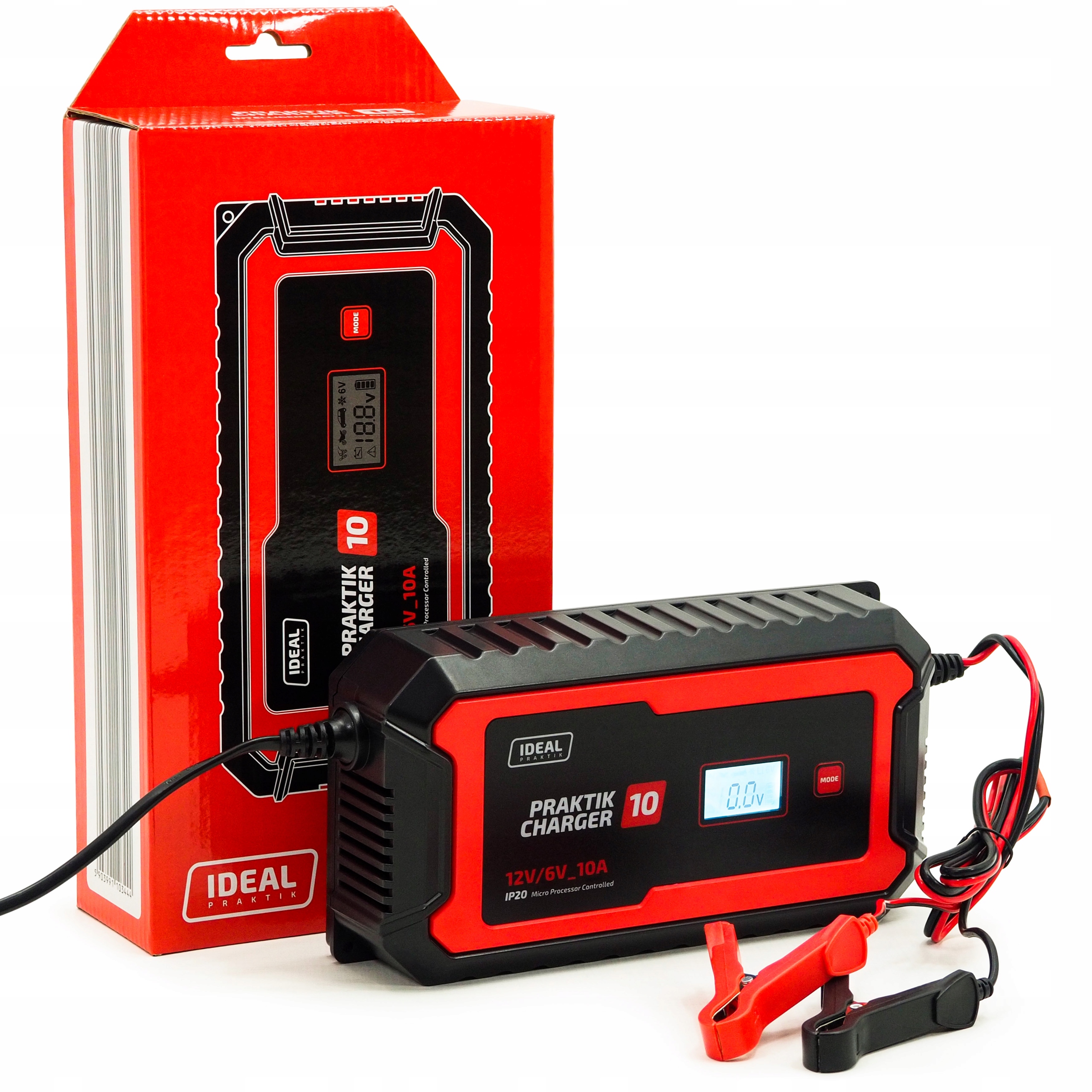 Prostownik Ideal Praktik Charger 10 LCD 6/12 V
