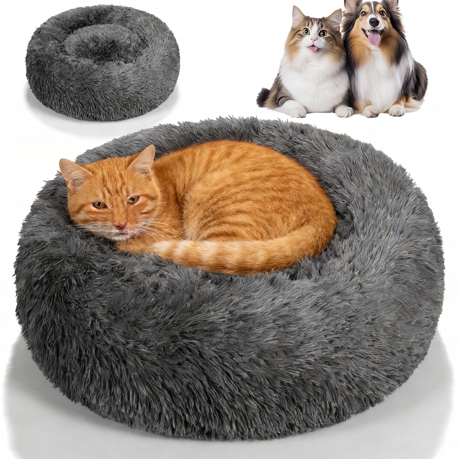 Levně Pelíšek Pro Zvířata Kulaté, Měkké, Pohodlné, Pohodlné A Příjemné Pro Psy A Kočky