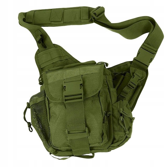 Taška Texar Commander Cestovní na rameno Olivová Polyester 7 kapes