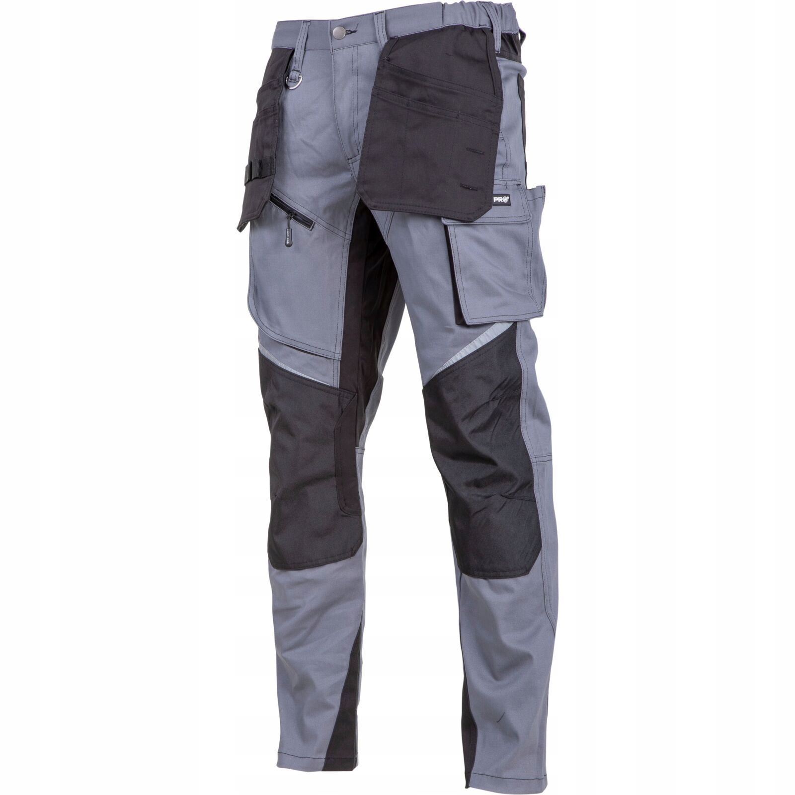 Šedé ochranné pracovní kalhoty do pasu Slim-Fit Lahti Pro L40527 M