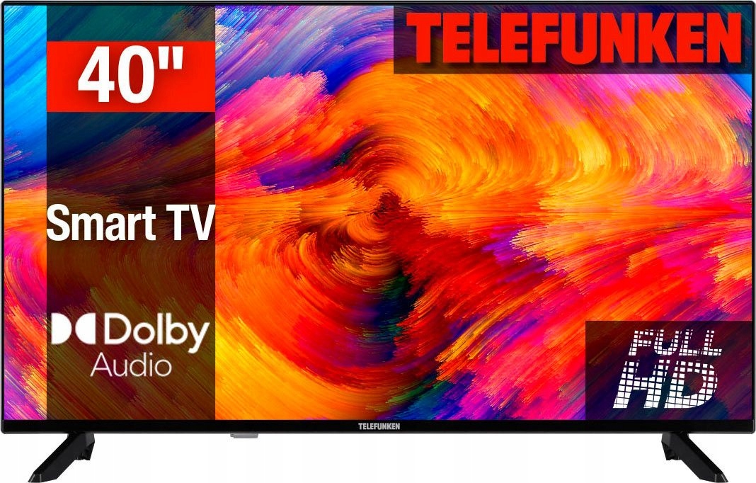 Telewizor Smart Tv Led 40" Telefunken D40F750M1CWI FullHD DVB-T2 Bezramkowy