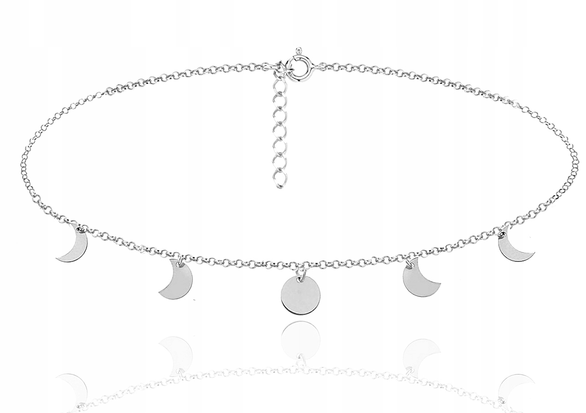 

Choker Celebrytka Księżyc Fazy Księżyca Srebro