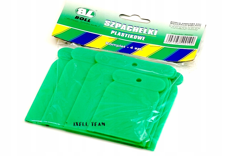 BOLL SZPACHELKI PLASTIKOWE 4 szt PROFESJONAL 1334 Marka Boll