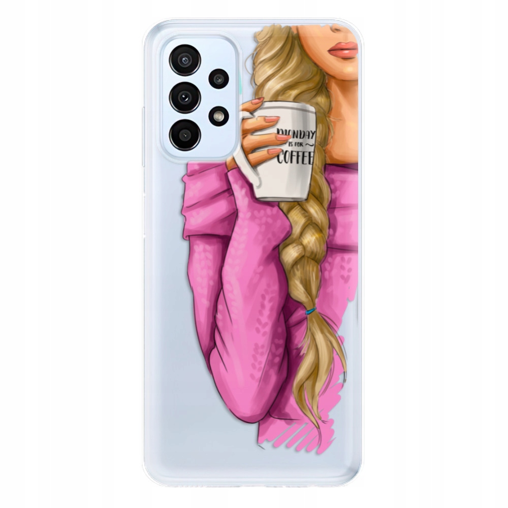 Silikonowe My Coffe and Blond Girl dla Samsung Galaxy A23 A23 5G