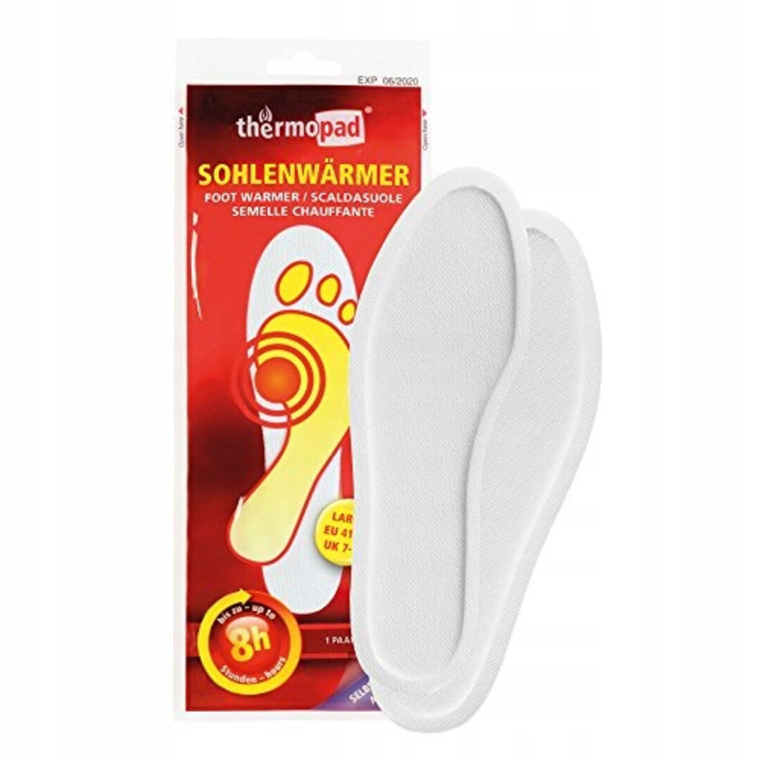 Żelowy Thermopad Foot Warmer czas grzania 8 h 1 para rozmiar 40/41 L