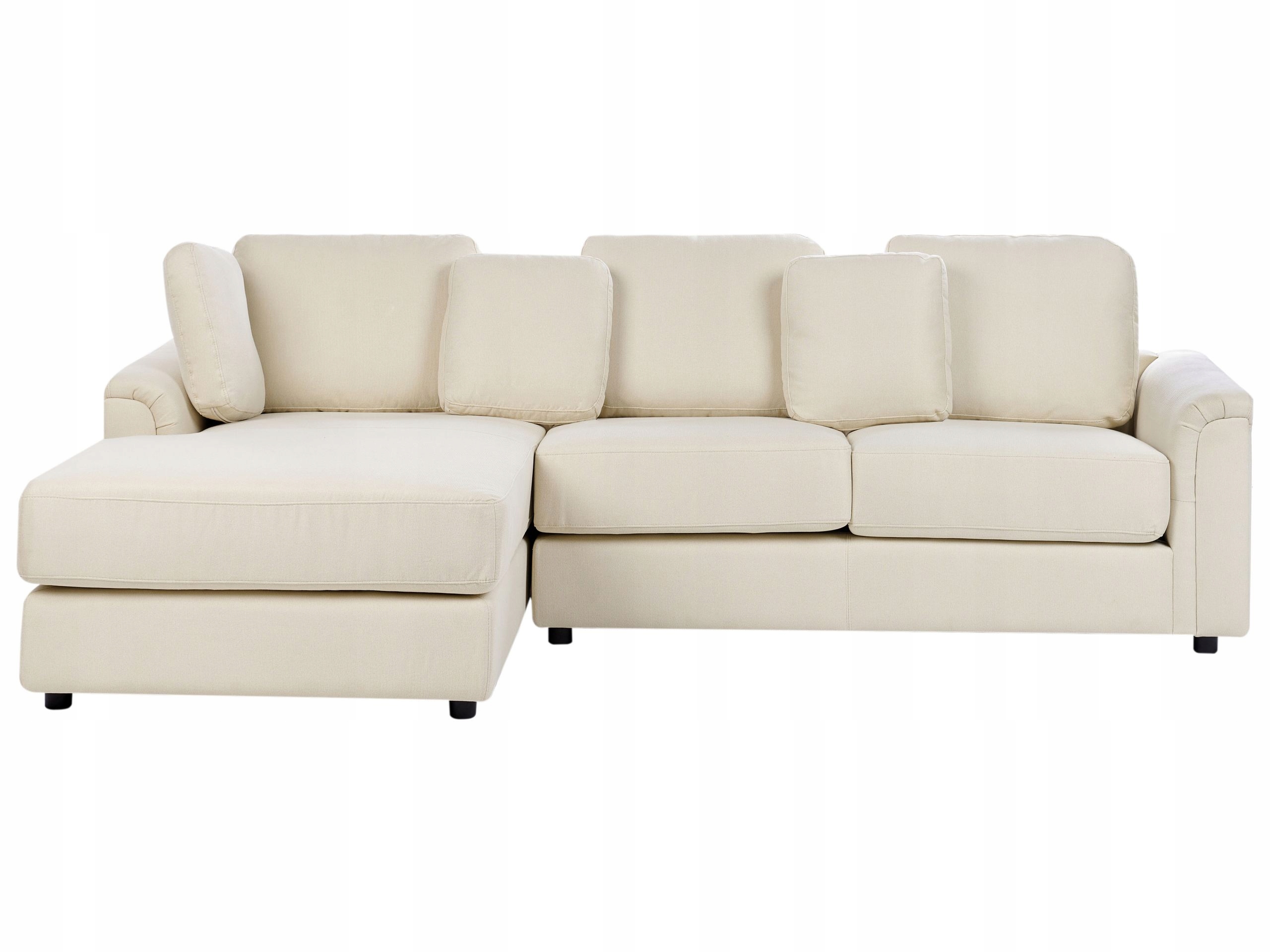 Narożnik sofa w kolorze jasnobeżowym