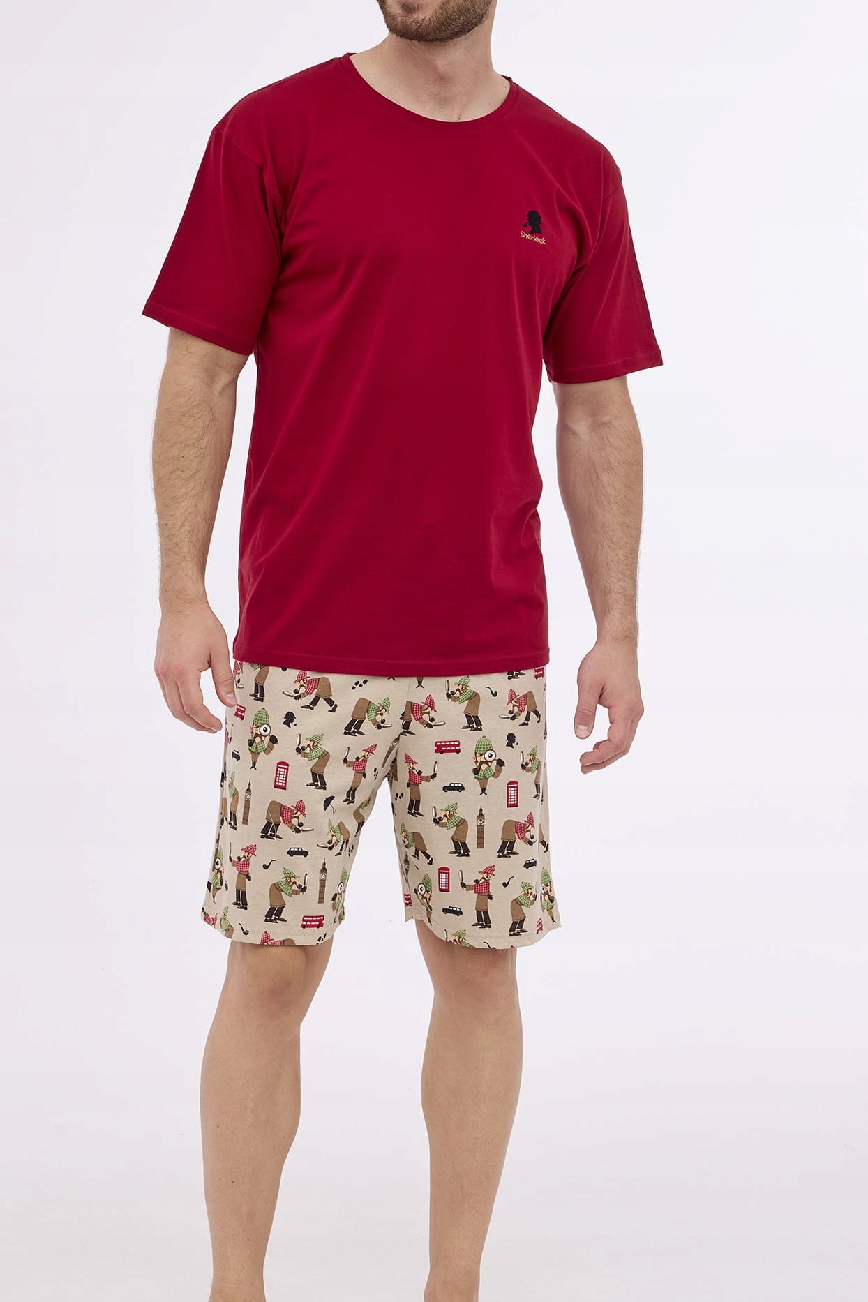 Pánské bavlněné pyžamo Cornette 326/275 Sherlock 3-5XL [Velikost 4XL]