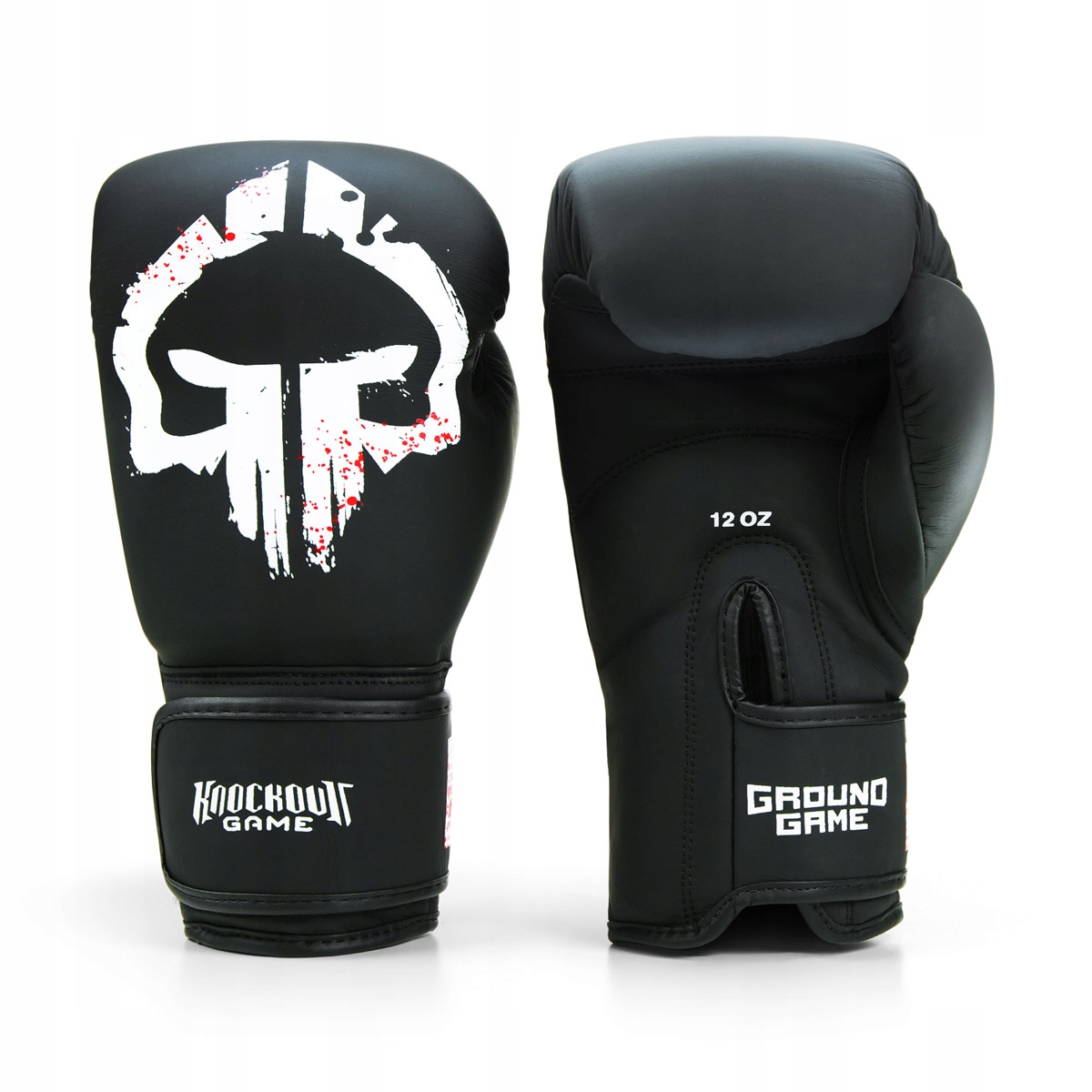 Boxerské rukavice Skullz z hovězí kůže Ground Game 14 oz