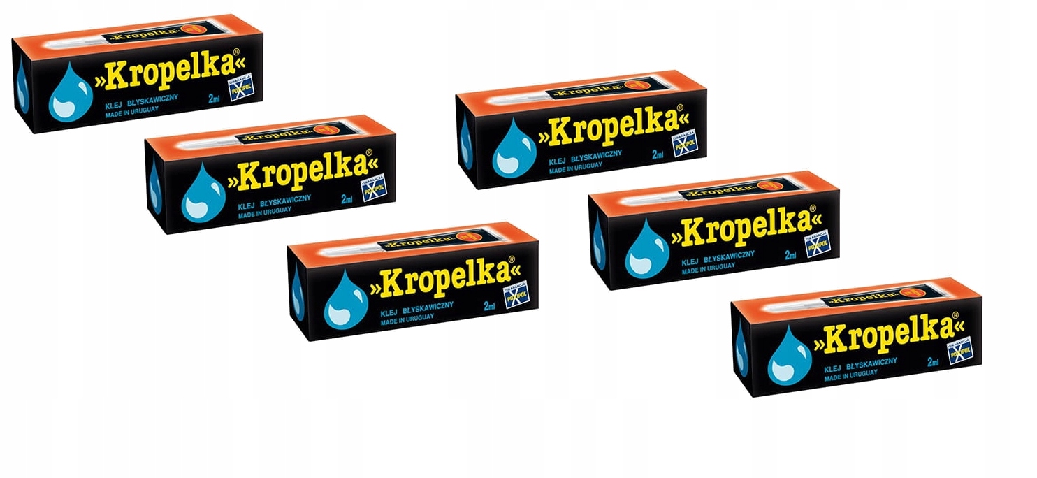 KROPELKA KLEJ BŁYSKAWICZNY W STOJĄCEJ TUBCE 6x2ml
