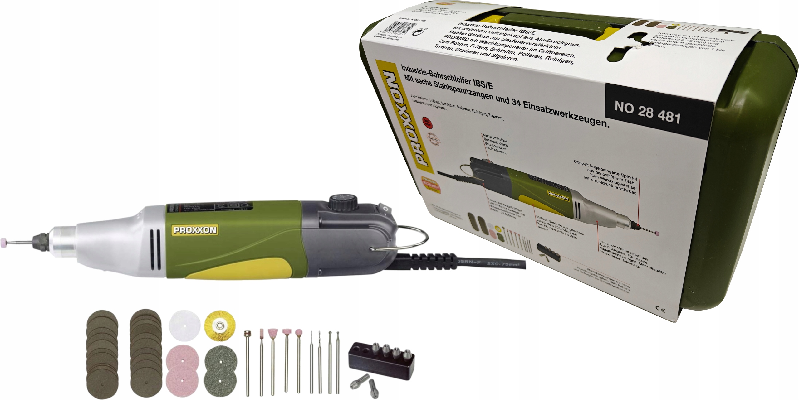 Szlifierka Wielofunkcyjna Proxxon 28481 230V 100W Akcesoria Walizka