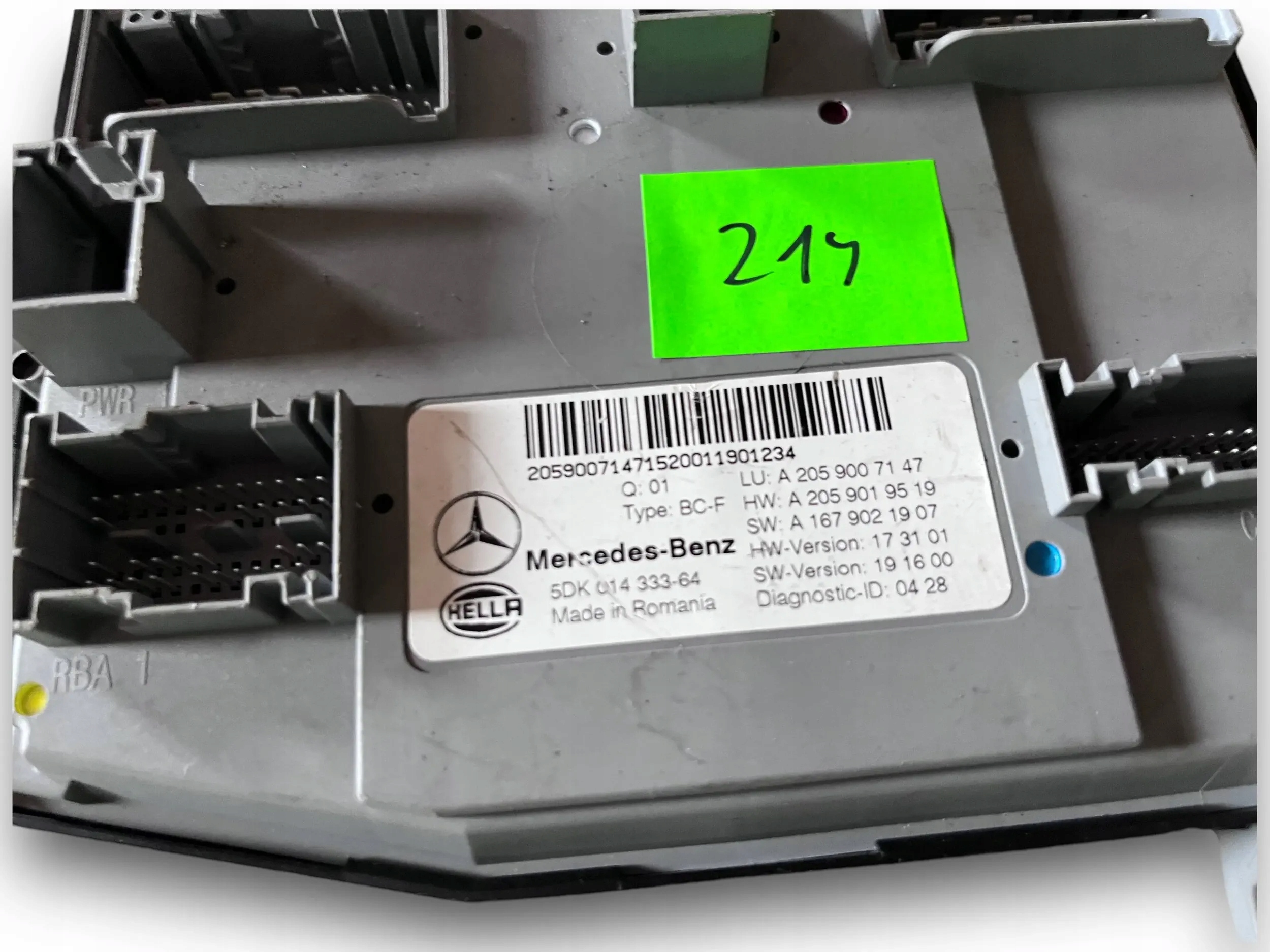 MERCEDES C class W205 module SAM 2059007147 @M