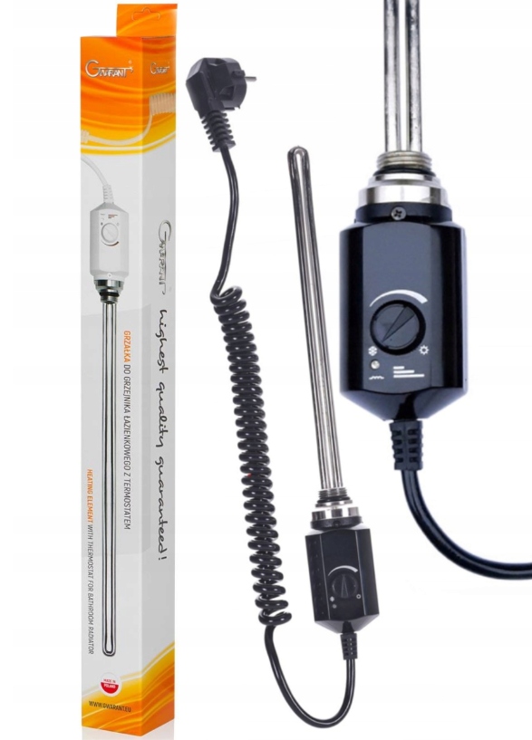 Ohřívač Pro Koupelnový Radiátor 300 W Černý Gwarant