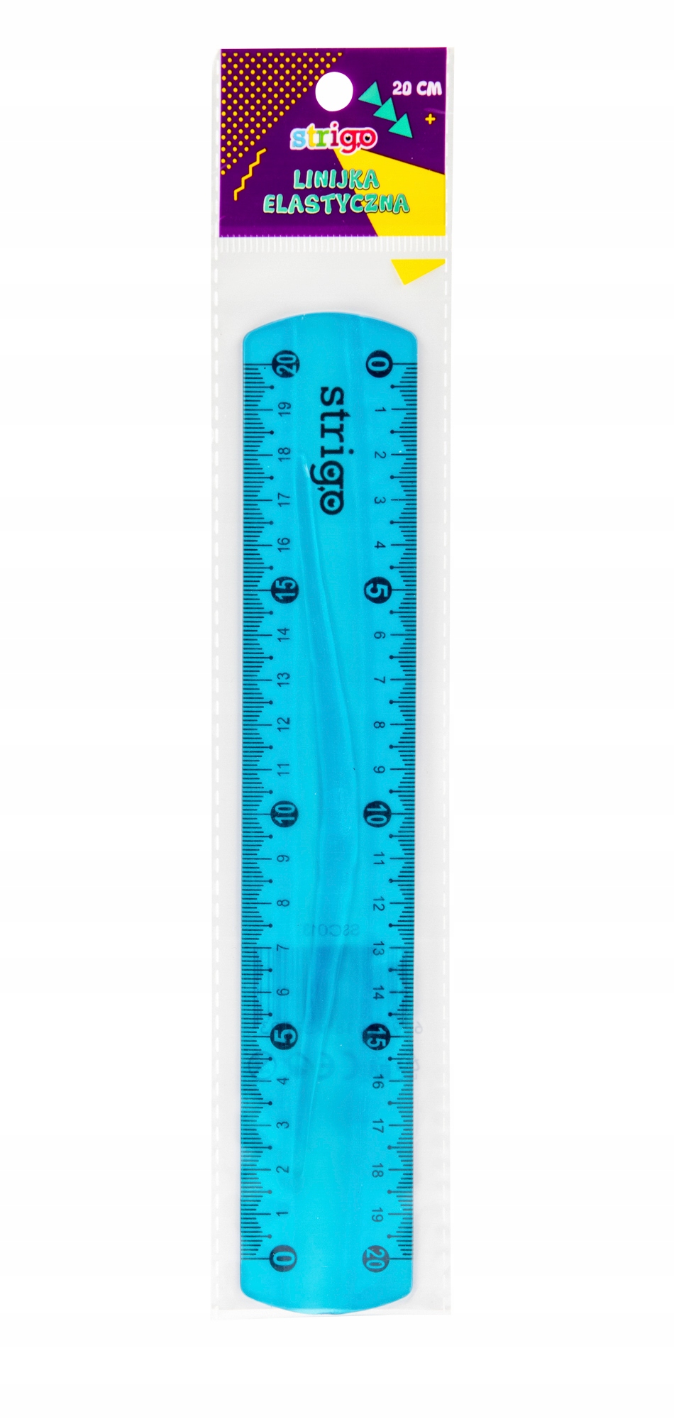 

Linijka elastyczna Strigo 20 cm niebieska