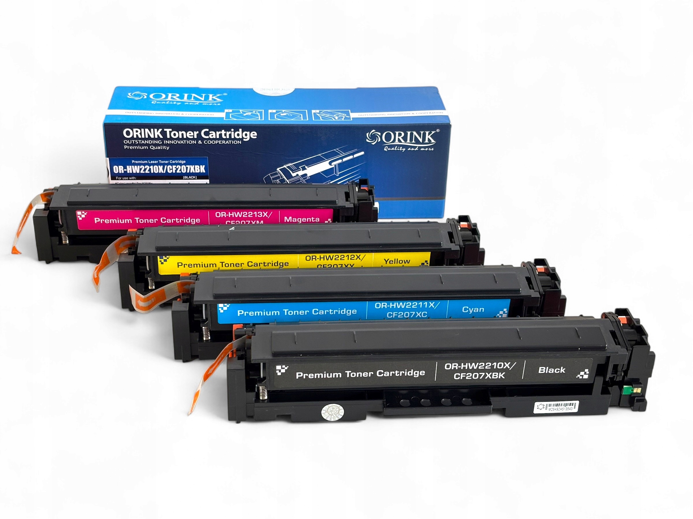 4x Toner zamiennik z CHIPem do Hp W2210X W2213X 207A Mfp M283cdw Chip