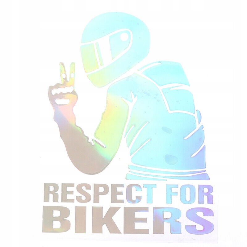 

Naklejki na auto Respect For Bikers motocyklista