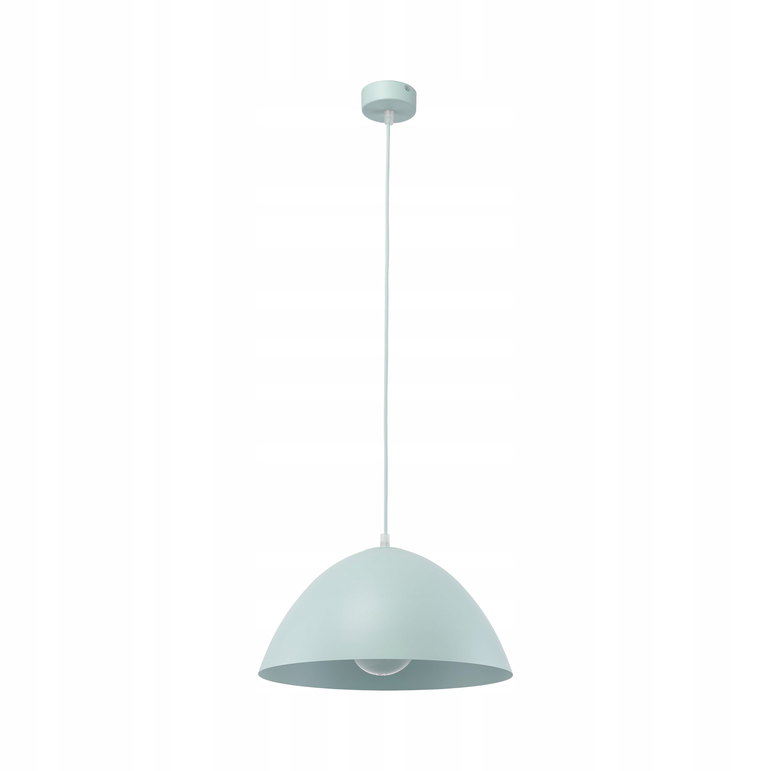 Tk Lighting Závesná lampa zelená kupola s kovovým tienidlom pre E27 Faro do obývačky
