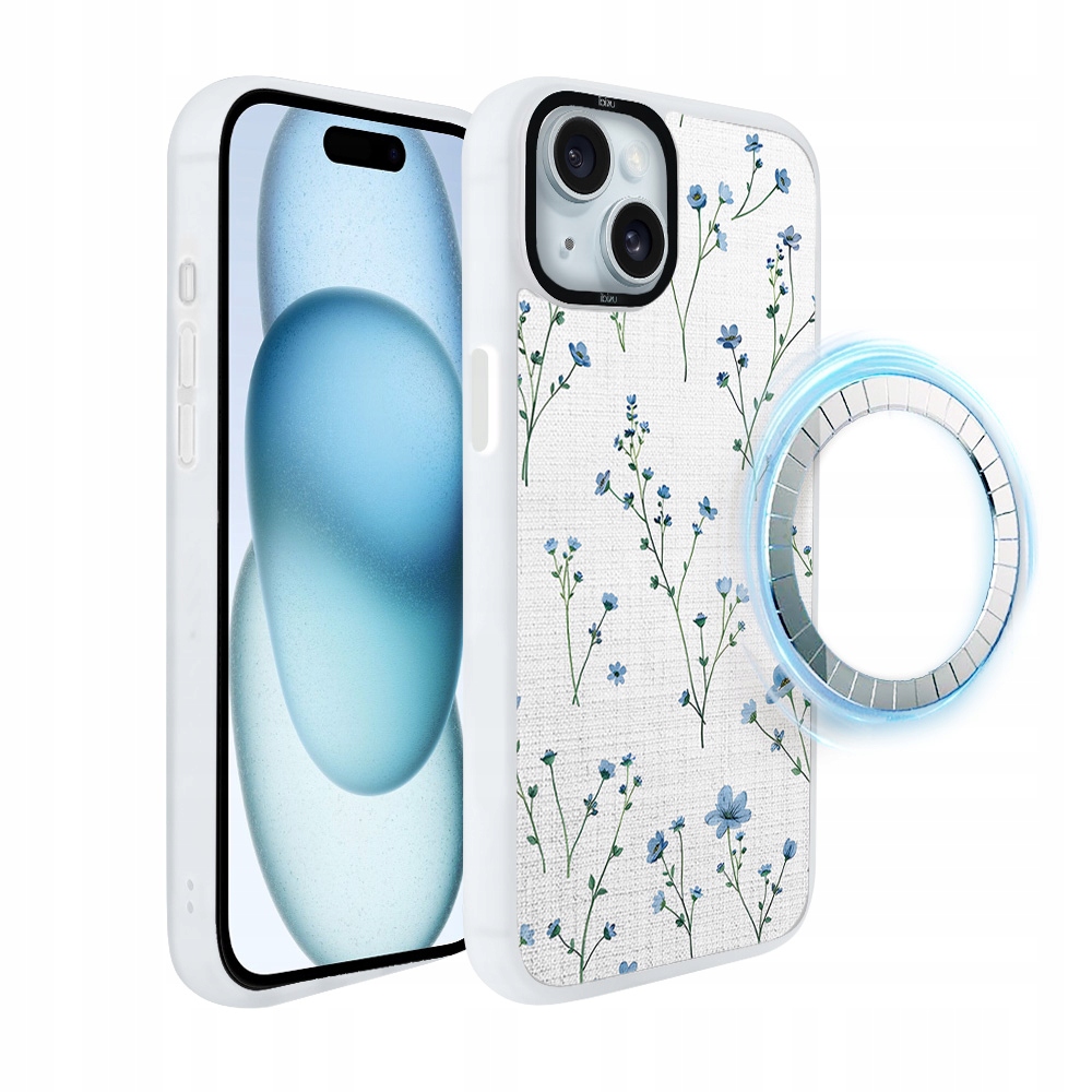 Pouzdro pro iPhone 15 Ibizu DropGuard Matt s MagSafe, modrý sen