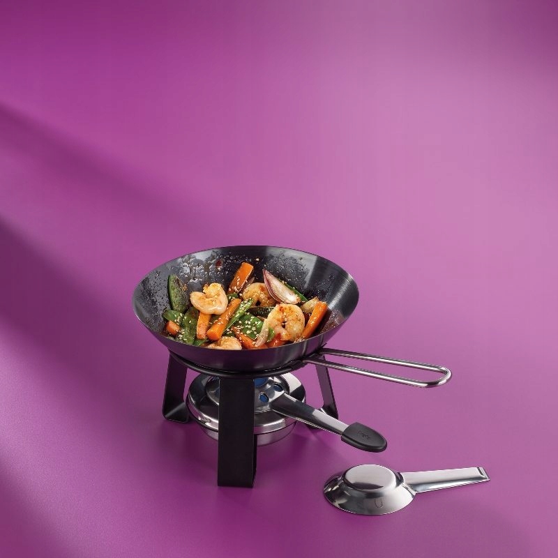 Kela KL-10059 Mini wok Joy oceľ čierny 15,0 cm 18,0 cm 0,35