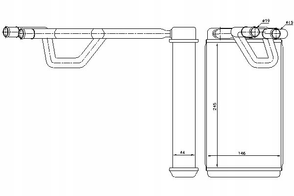 72209 - ОБІГРІВАЧ (245X147X44) NISSAN MURANO І NP300 NP3