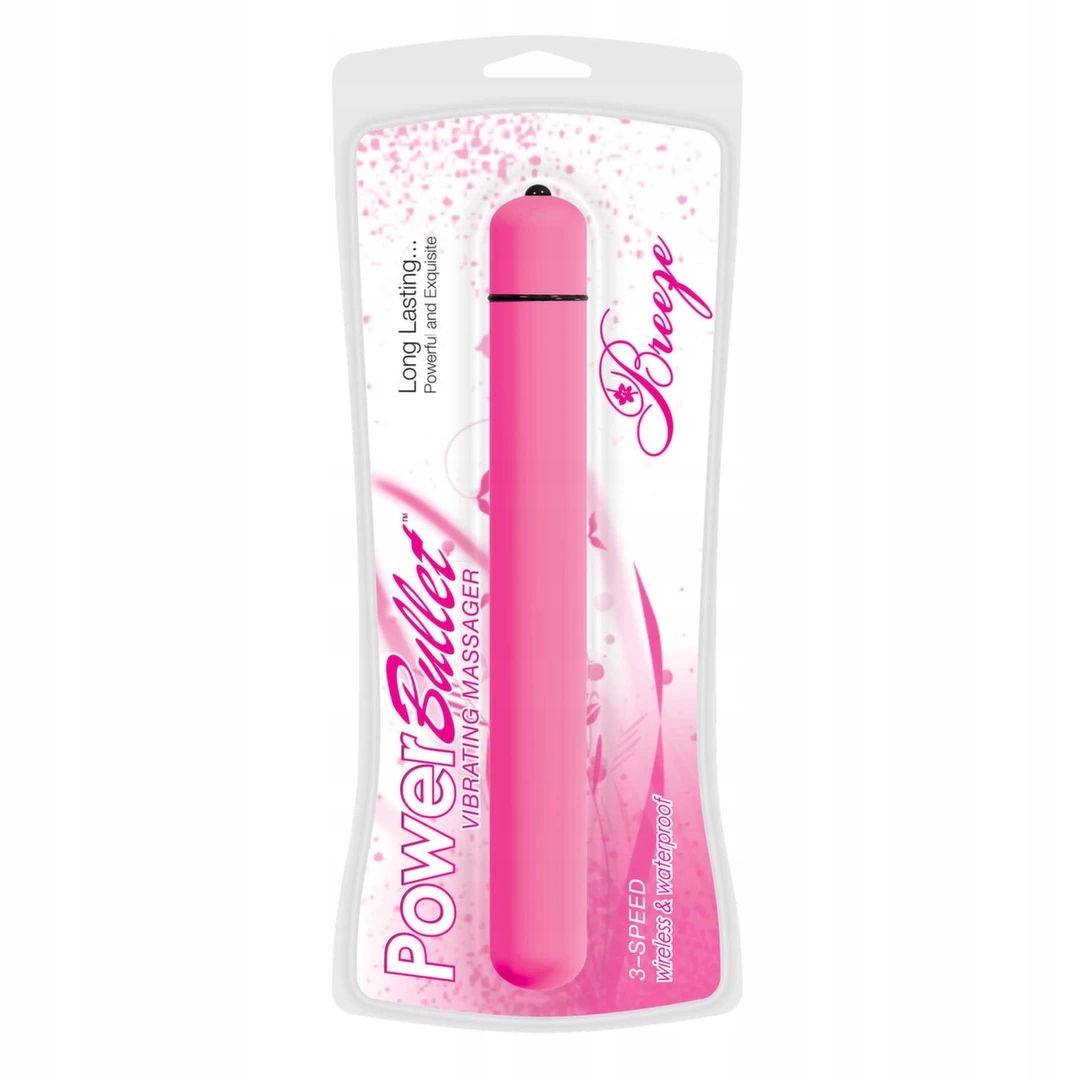 POWERBULLET TENKÝ VIBRÁTOR PALIČKA KLASICKÝ BREEZE FUCHSIA VODOTESNÝ