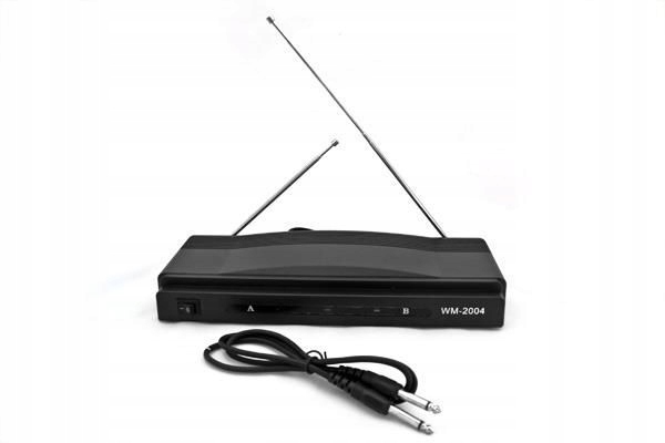 Zestaw do karaoke dla całej rodziny 2 bezprzewodowe mikrofony ze stacją Rodzaj do karaoke