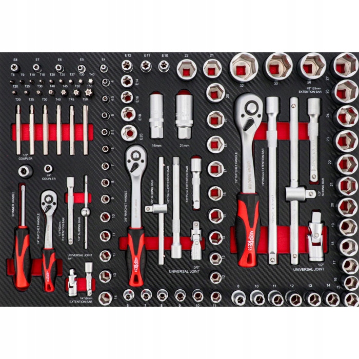 KOMPLET NARZĘDZI 217 EL. WKŁAD DO WÓZKA 791560-KOMPLET AIRPRESS Kod producenta 79156 KOMPLET