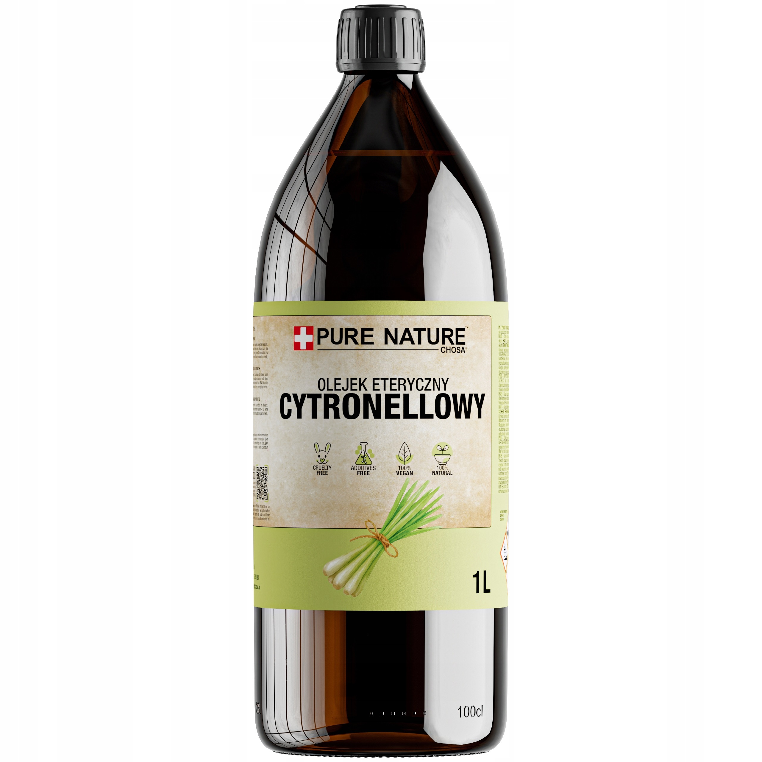 Olejek Eteryczny Cytronella Naturalny Olejek Citronela Bez Dodatków 1L