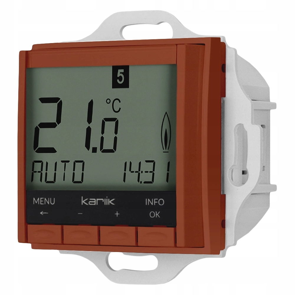 Karlik Mini Mechanizm regulatora temperatury podświetlenie białe 63MRT-3.1