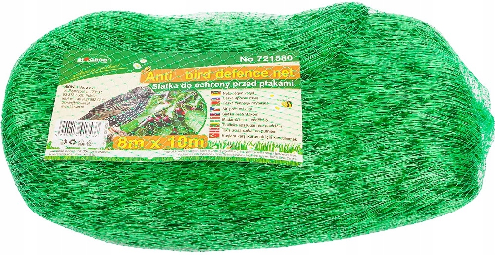 

Siatka na drzewa i krzewy przeciw ptakom 8 x 10 m