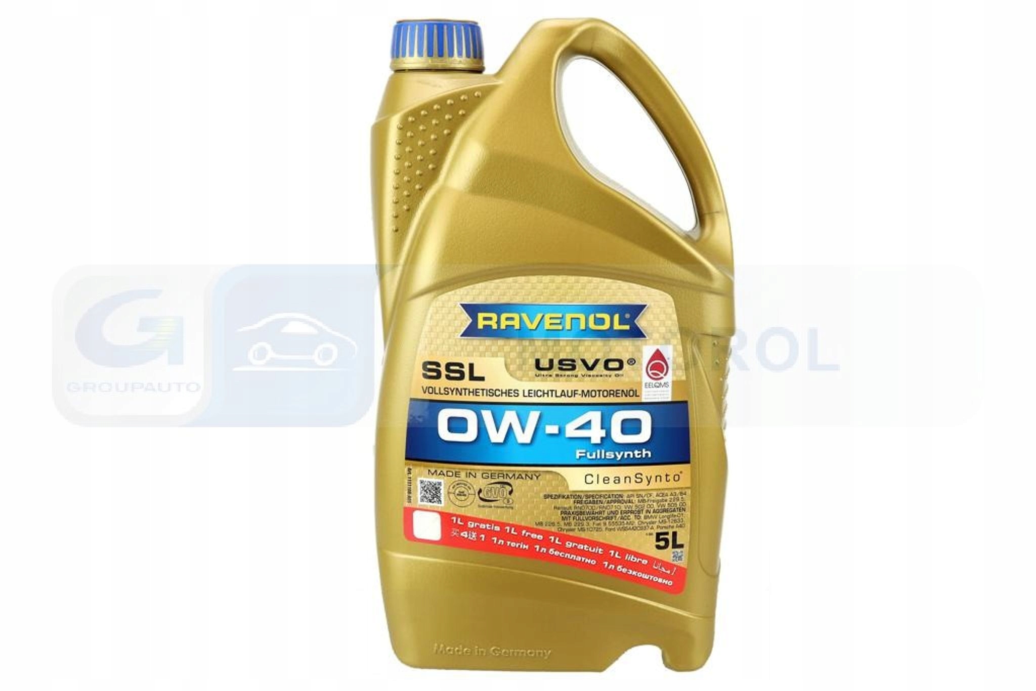 Motorový olej Rav Ssl Sae 0W40 5L Ravenol