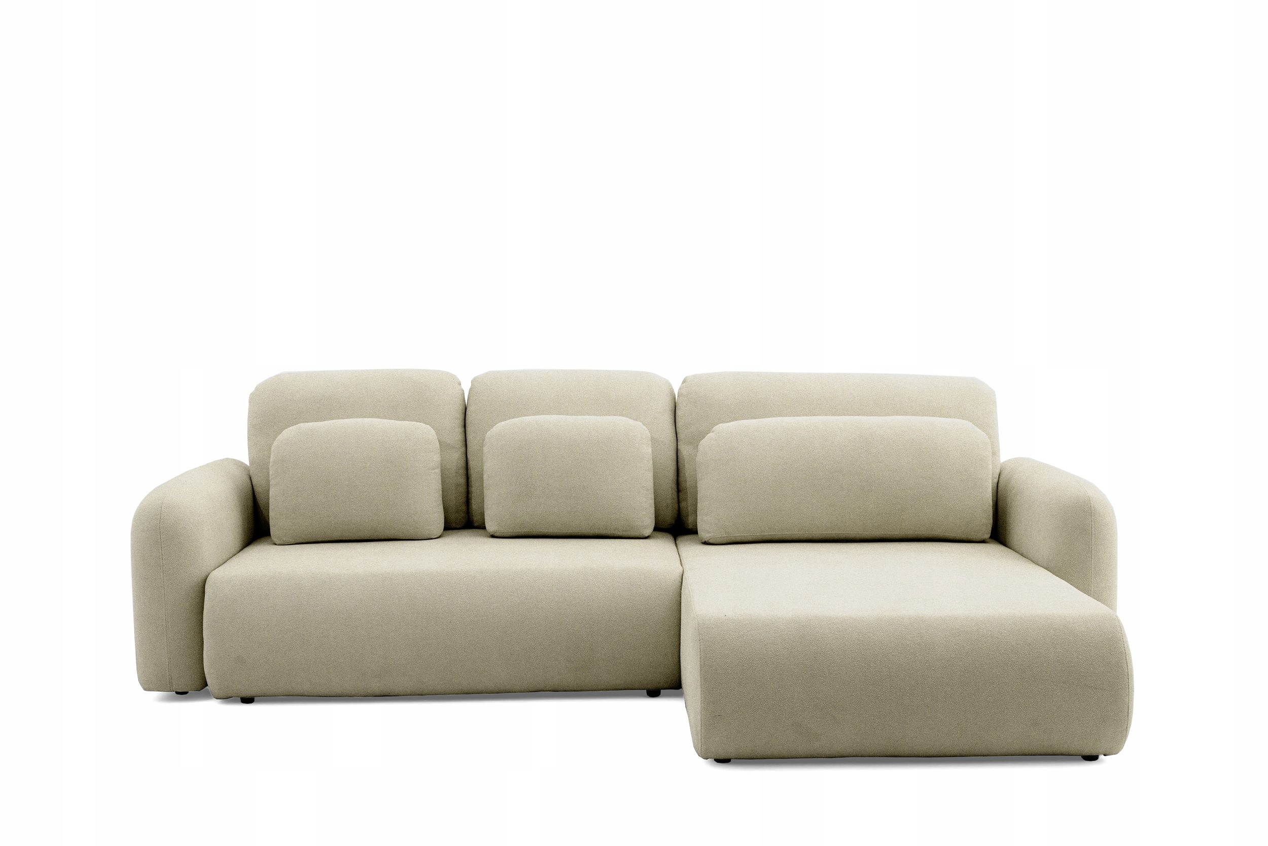 Rohová Sedací Souprava s funkcí spaní Rozkládací Rohová Sedačka do obývacího pokoje Hnědá Nest 280x187