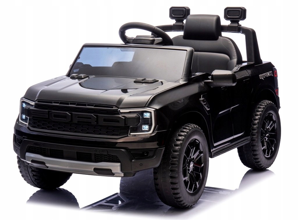 Ford Ranger Raptor Czarny Auto na akumulator Eva Skóra pilot Akumulator Lio
