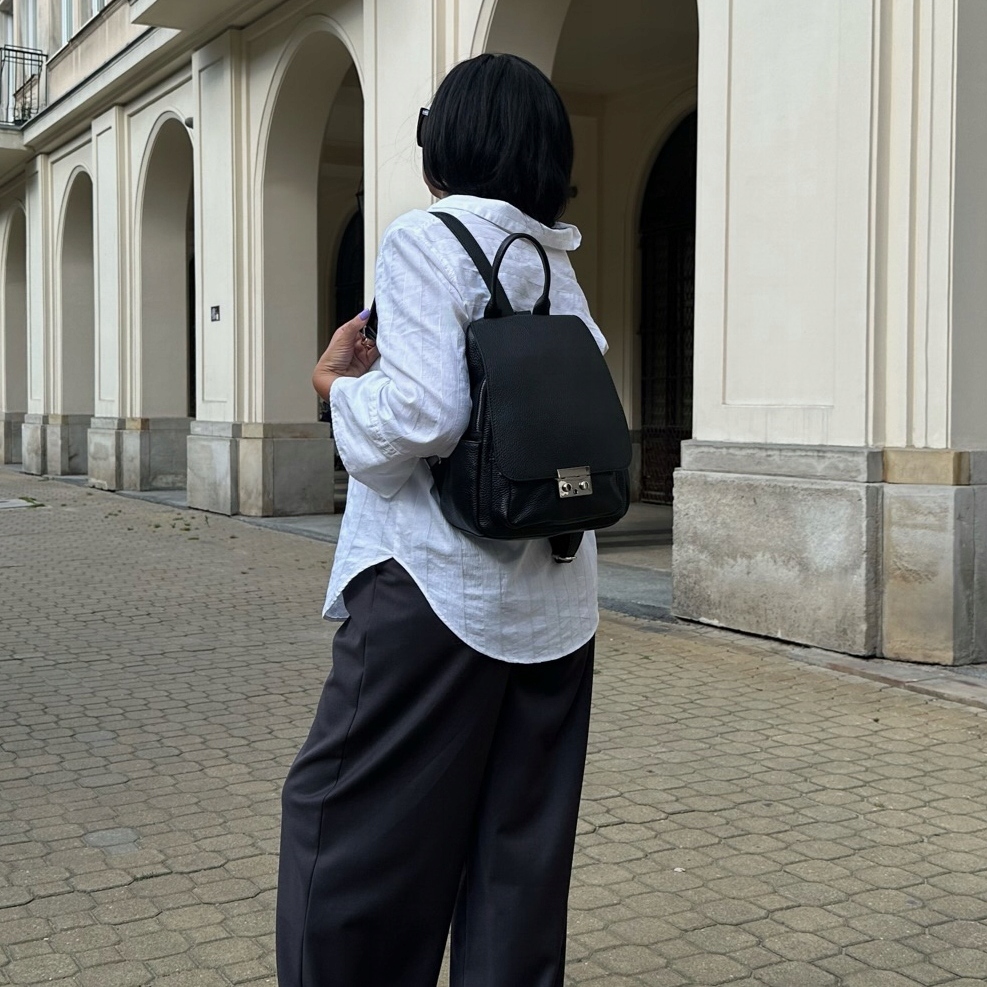 Batoh Dámský z přírodní kůže Jenny Černý