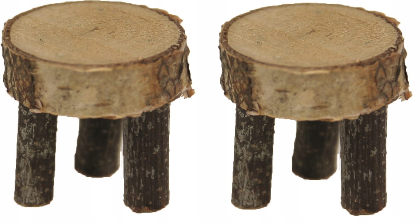 

2 taborety drewniane- 2,5cm wys., do figur 9-11cm