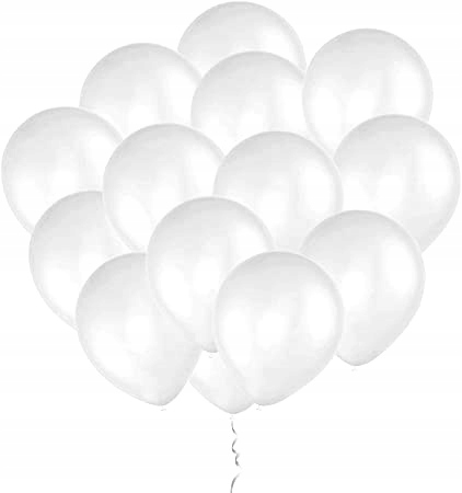 

Małe białe matowe balony 50 do girland 12,5cm