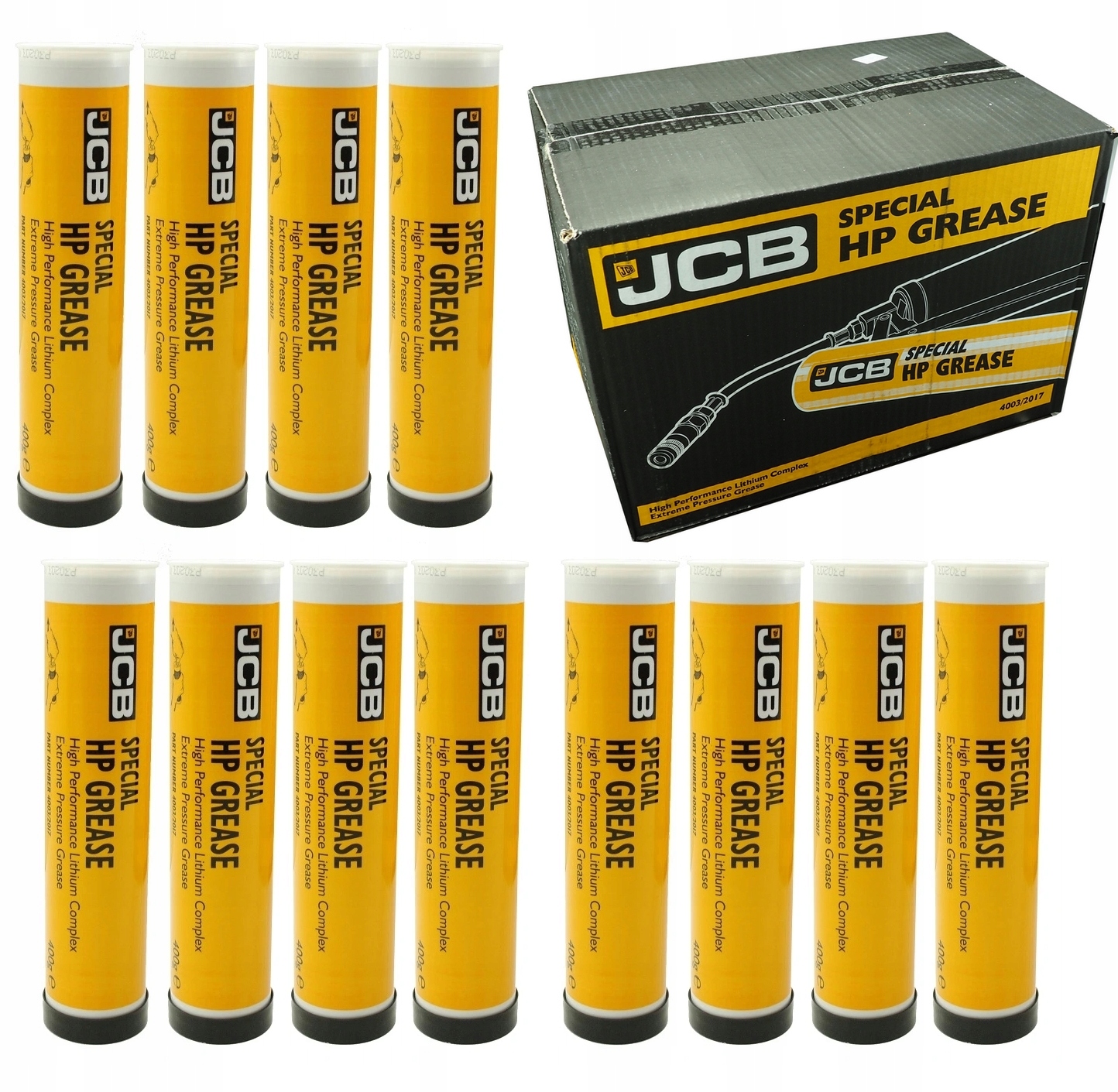 

Zestaw Smar Jcb Special Hp Grease 12 szt Oryginał