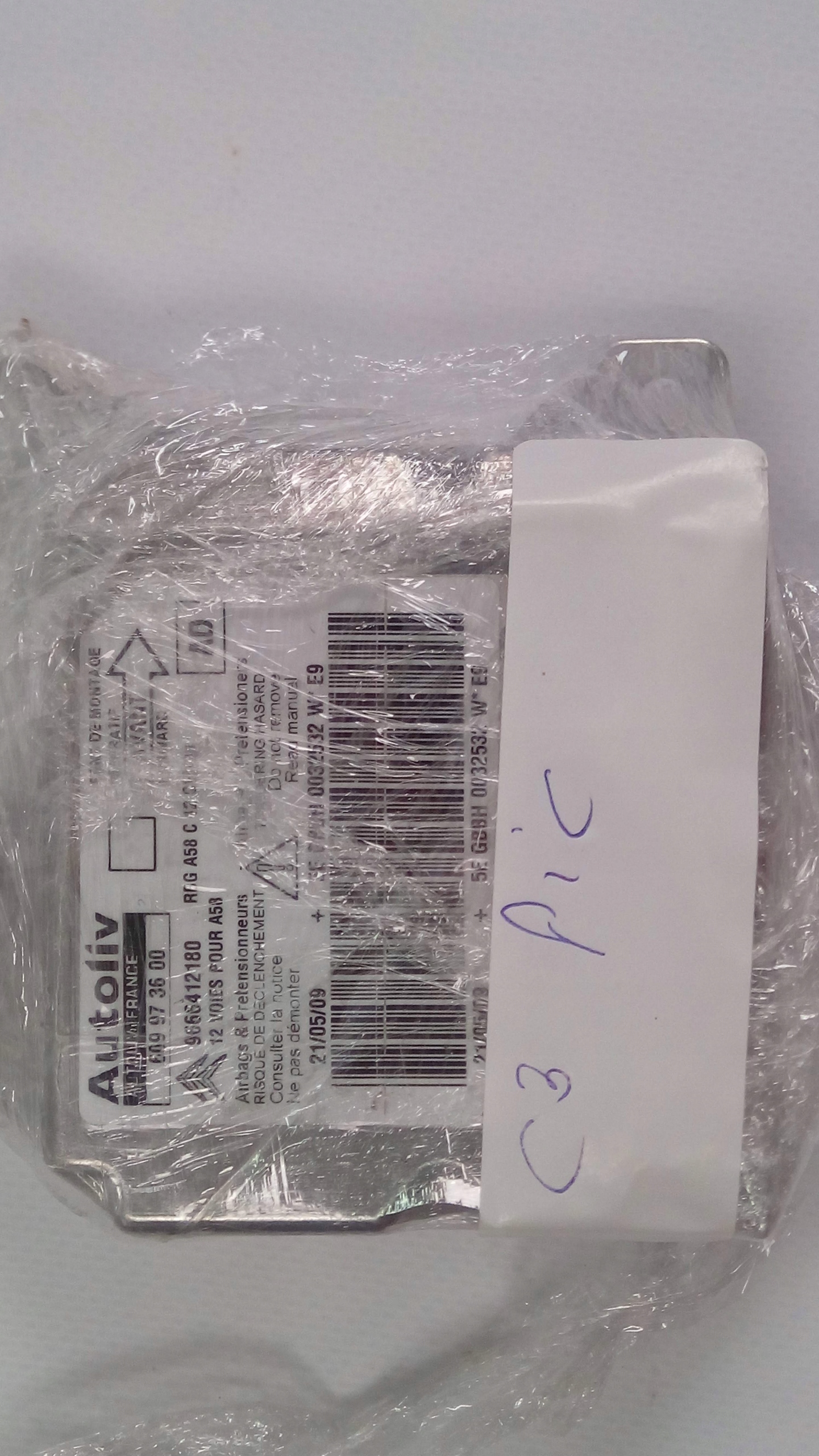 9666412180 Moduł Airbag Sensor Citroen C3 Picasso