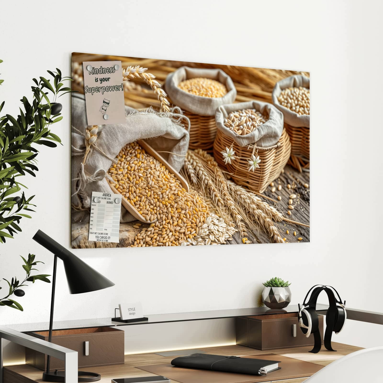 Magnetická tabule Žniwa zboža 90 × 60 cm