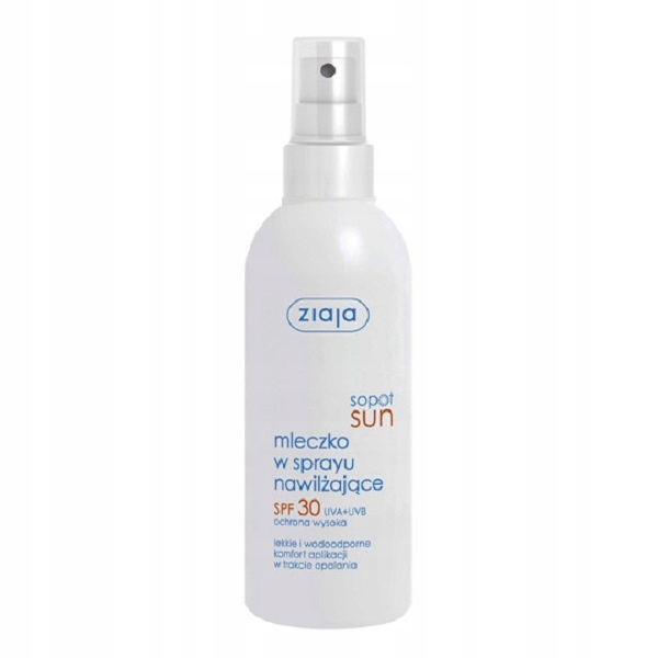 2X Sprej Hydratační MLÉKO.SPF30 Ziaja Ssun 170 ML
